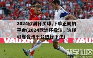 2024欧洲杯买球,下单正规的平台(2024欧洲杯投注，选择可靠合法平台进行下注)