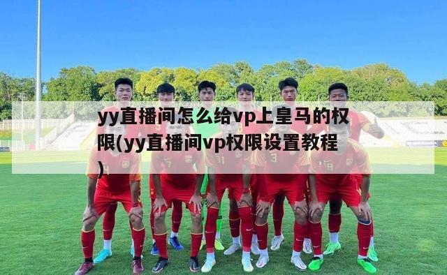 yy直播间怎么给vp上皇马的权限(yy直播间vp权限设置教程)-第1张图片-