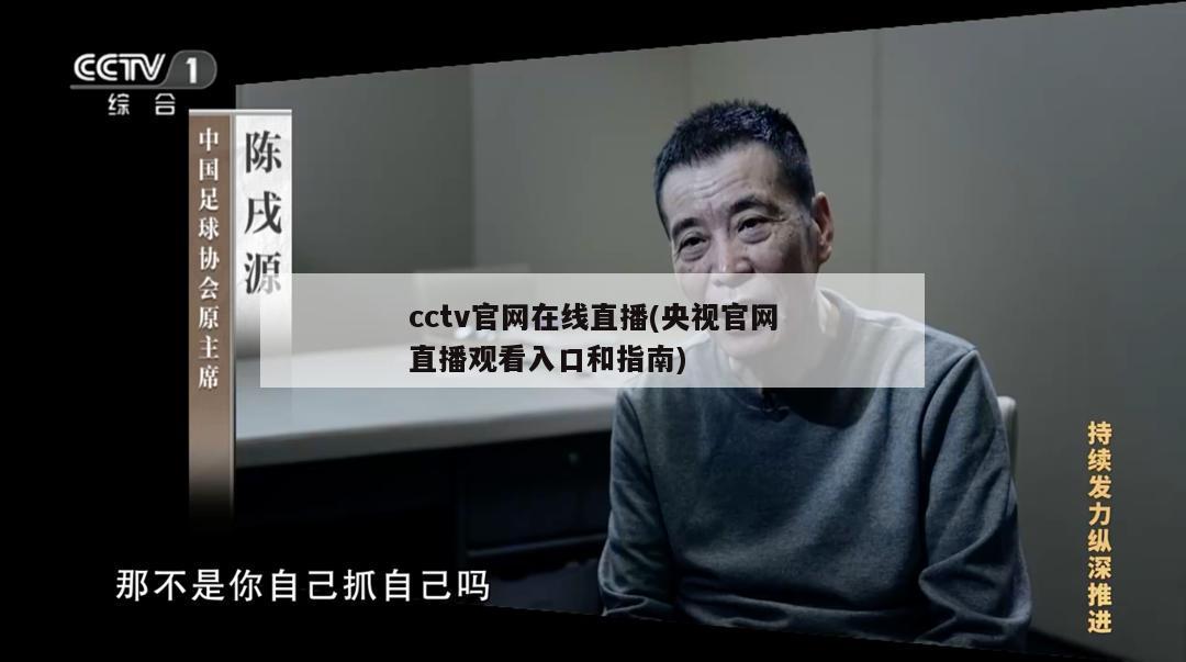 cctv官网在线直播(央视官网直播观看入口和指南)-第1张图片-